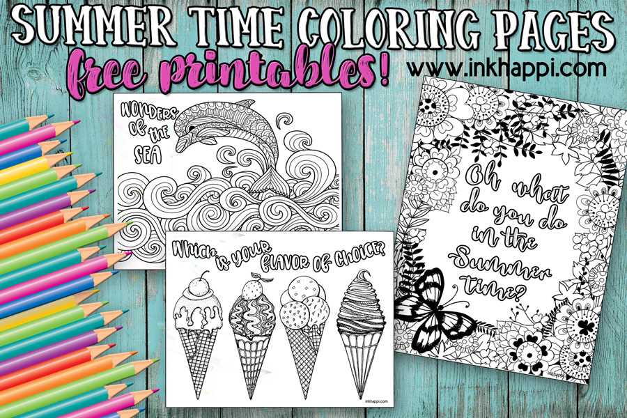 summertime coloring pages free printables summertime coloring pages free printables