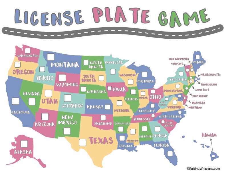 licence plate game printable licence plate game printable