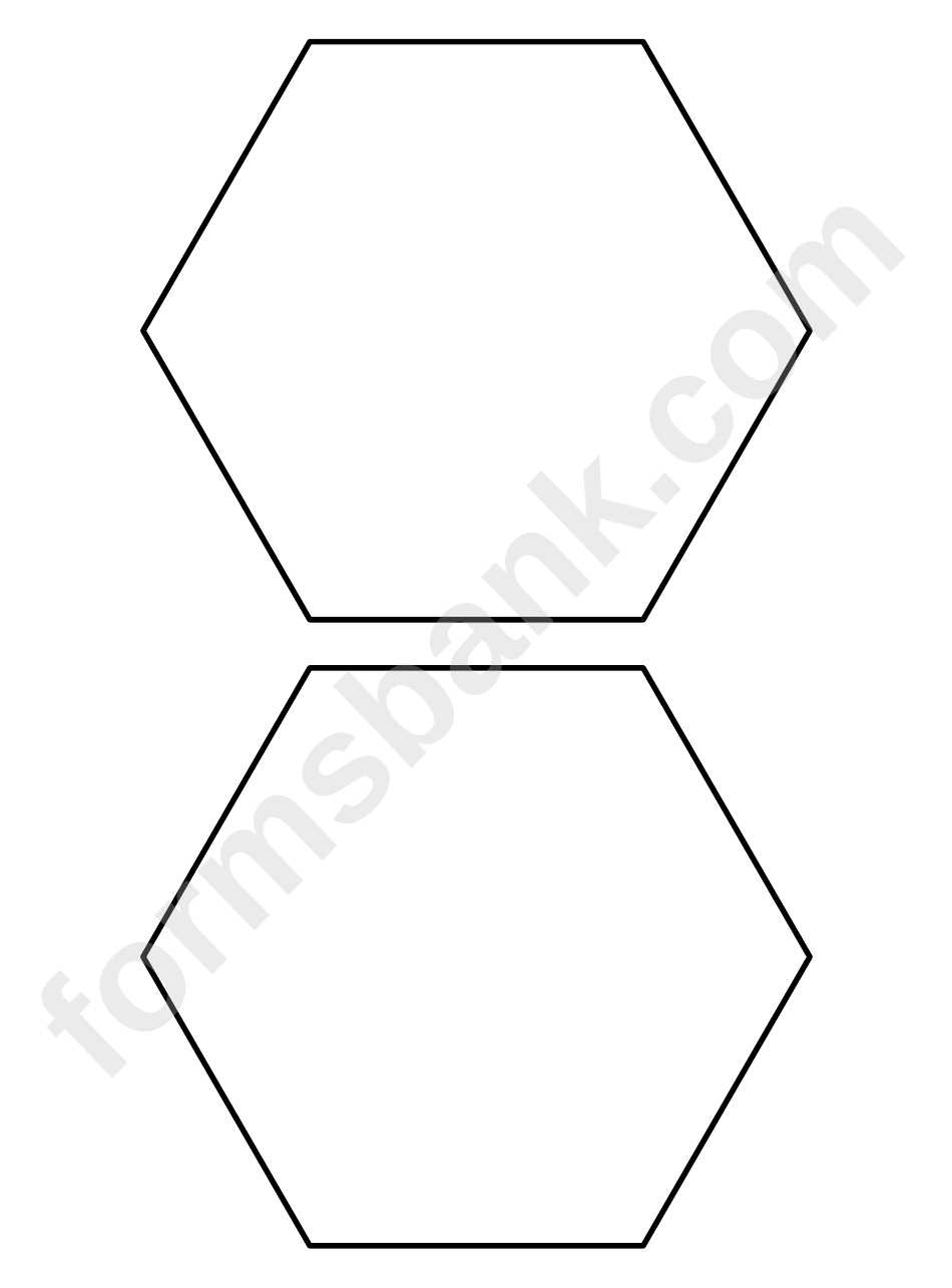 printable hexagon shape printable hexagon shape