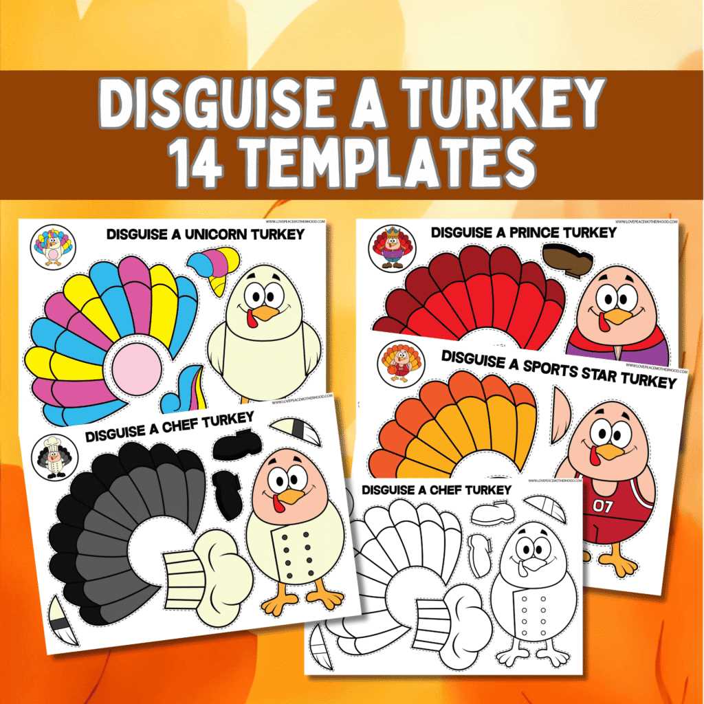 free printable turkey in disguise printable