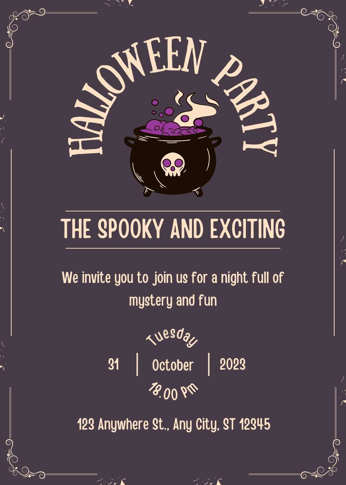 free printable halloween invitation template free printable halloween invitation template