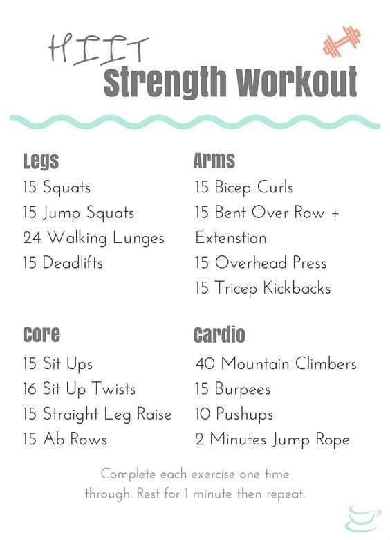7 minute workout printable 7 minute workout printable