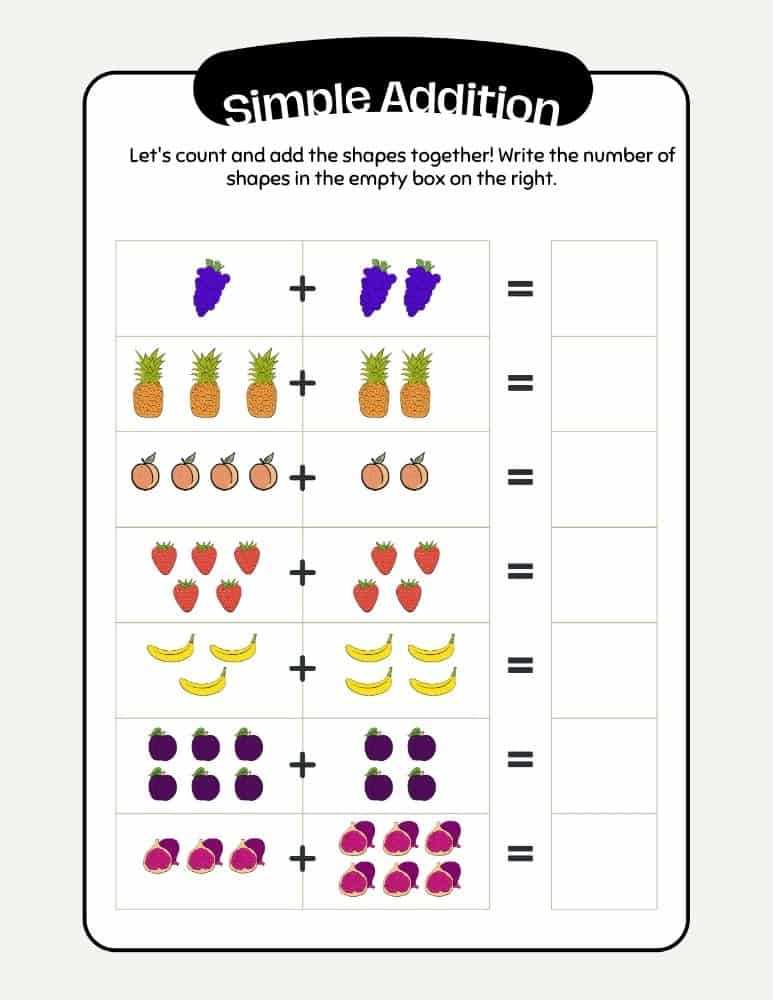 printable adding worksheets printable adding worksheets