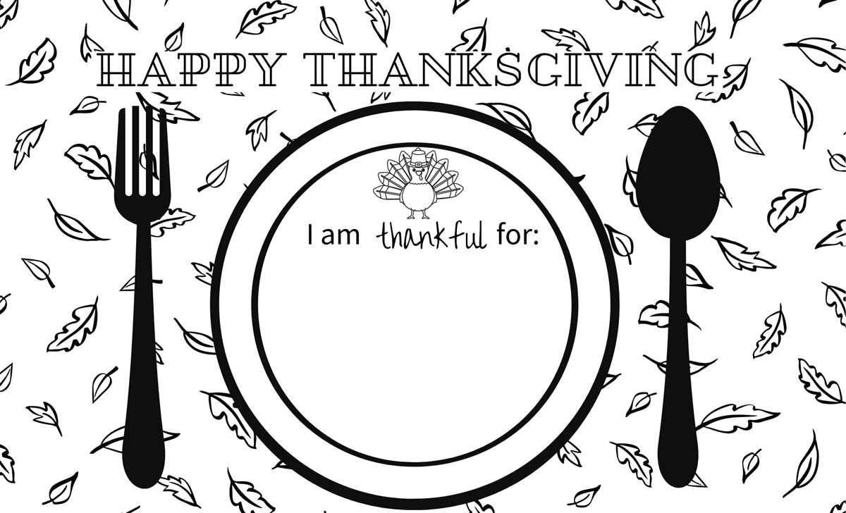 thanksgiving placemats coloring printables