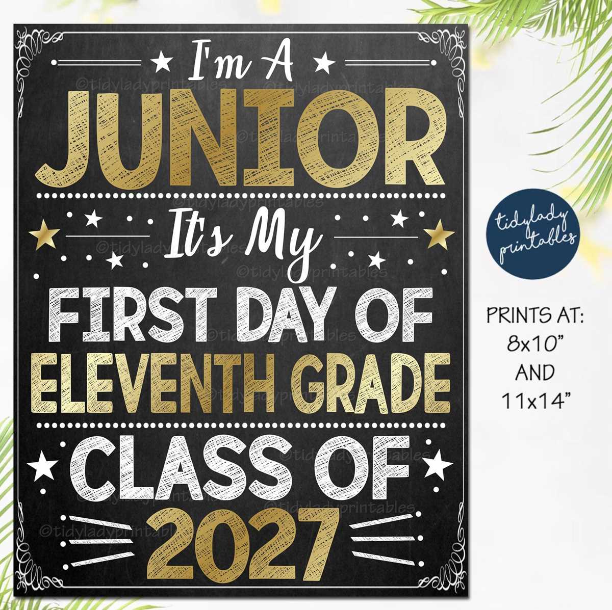 first day of 11th grade free printable first day of 11th grade free printable