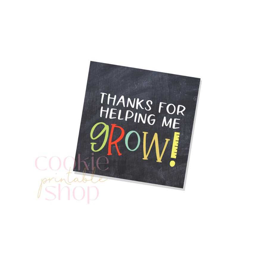 free printable thank you for helping me grow free printable thank you for helping me grow