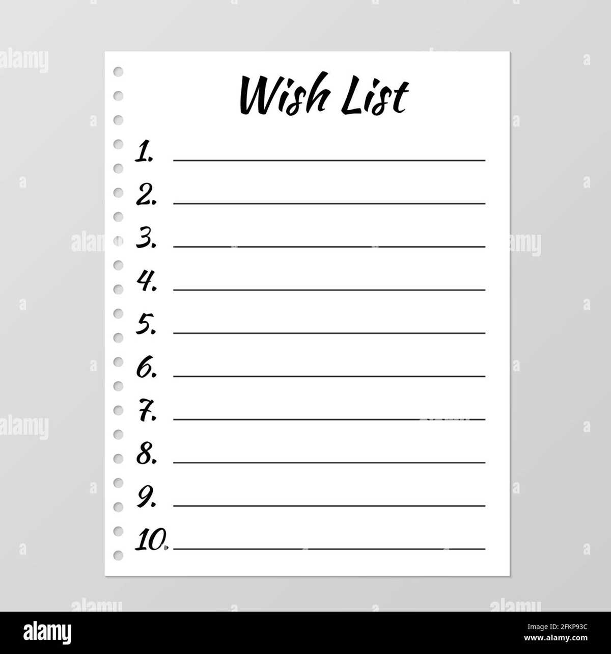 wish list template printable wish list template printable