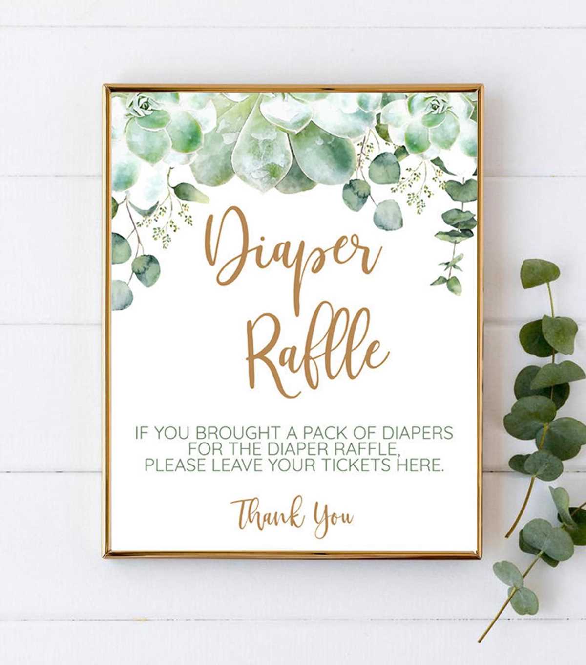 printable diaper raffle sign