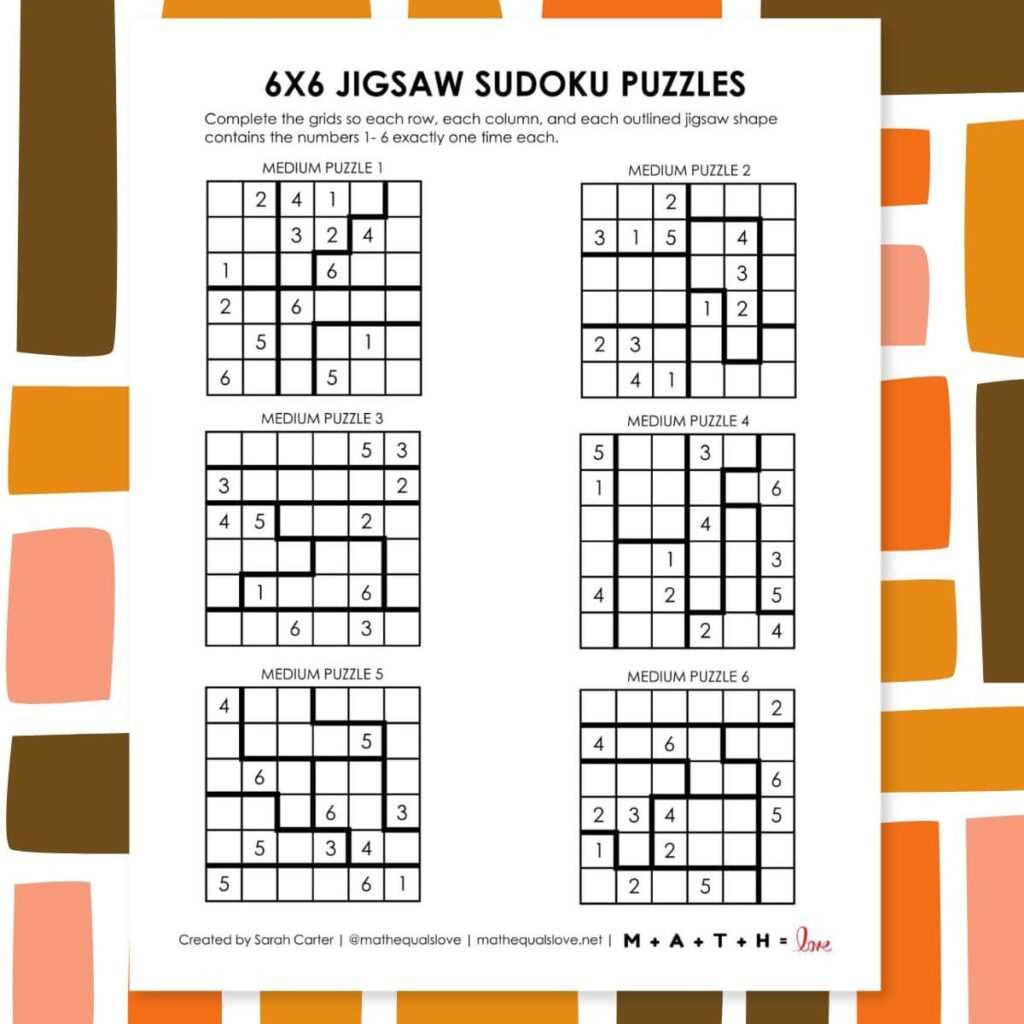jigsaw sudoku printable jigsaw sudoku printable