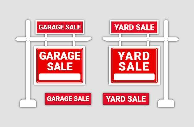 free printable garage sale sign