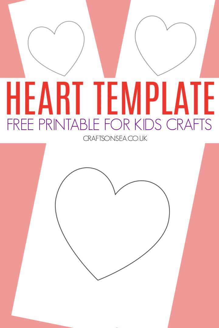 heart printable template free heart printable template free