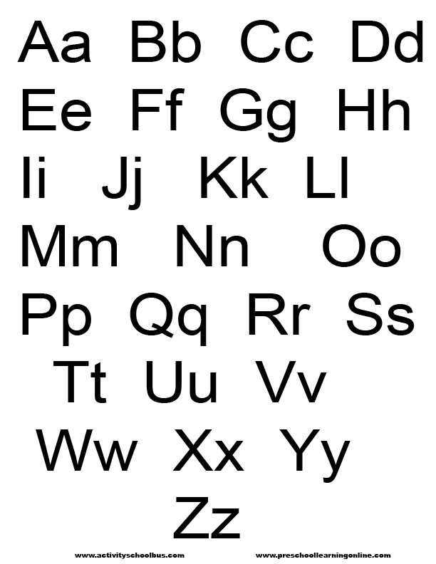 letters printable free