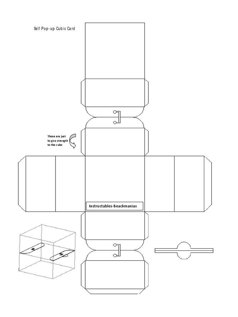 free printable cube template