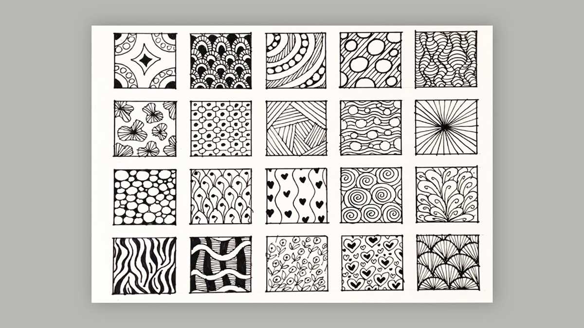 zentangle printable patterns