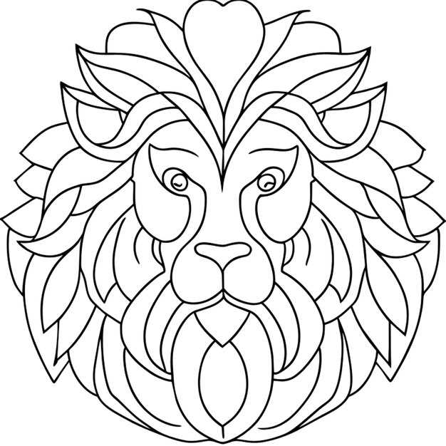 lion coloring pages printable