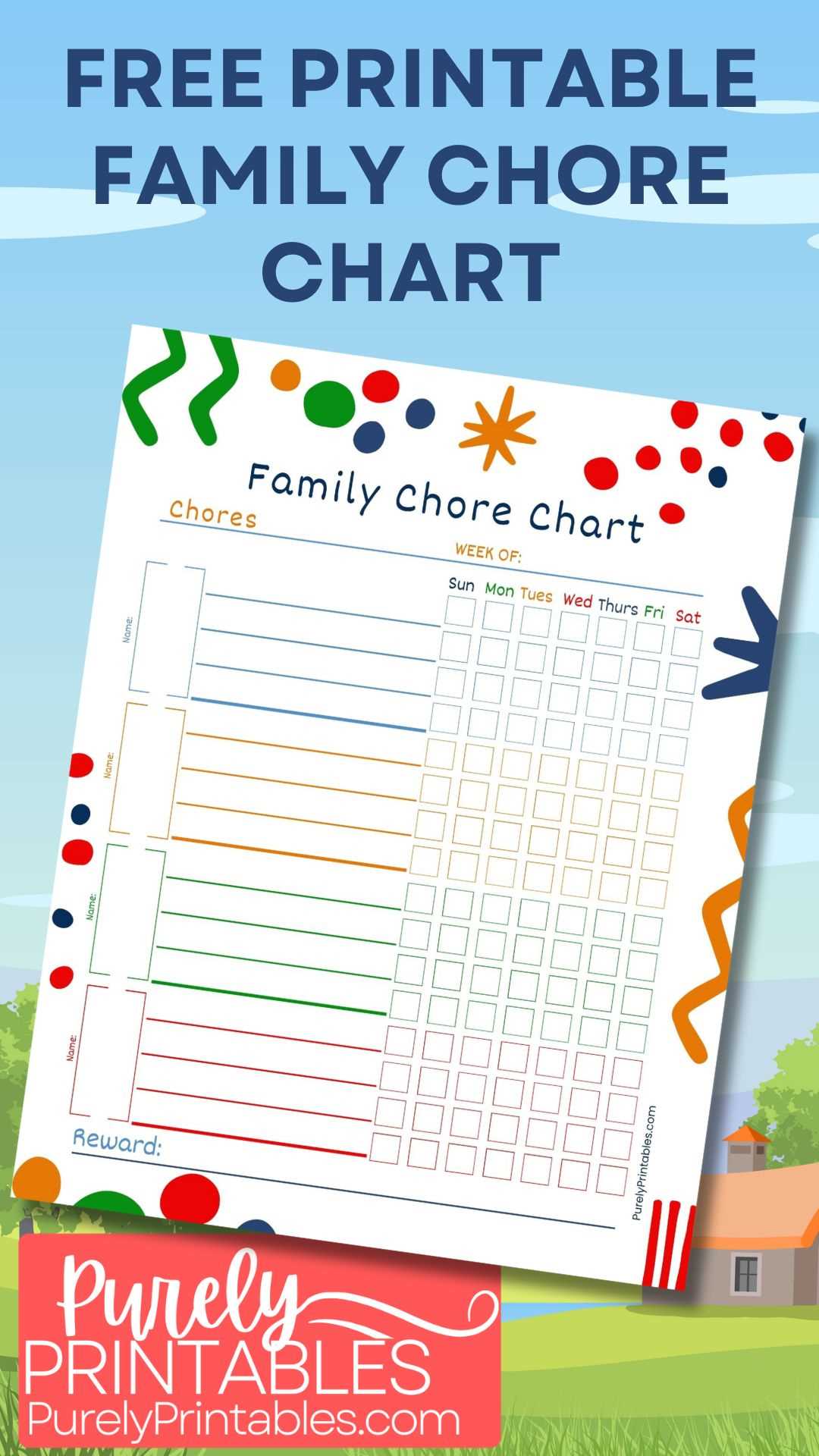 responsibility chart printable
