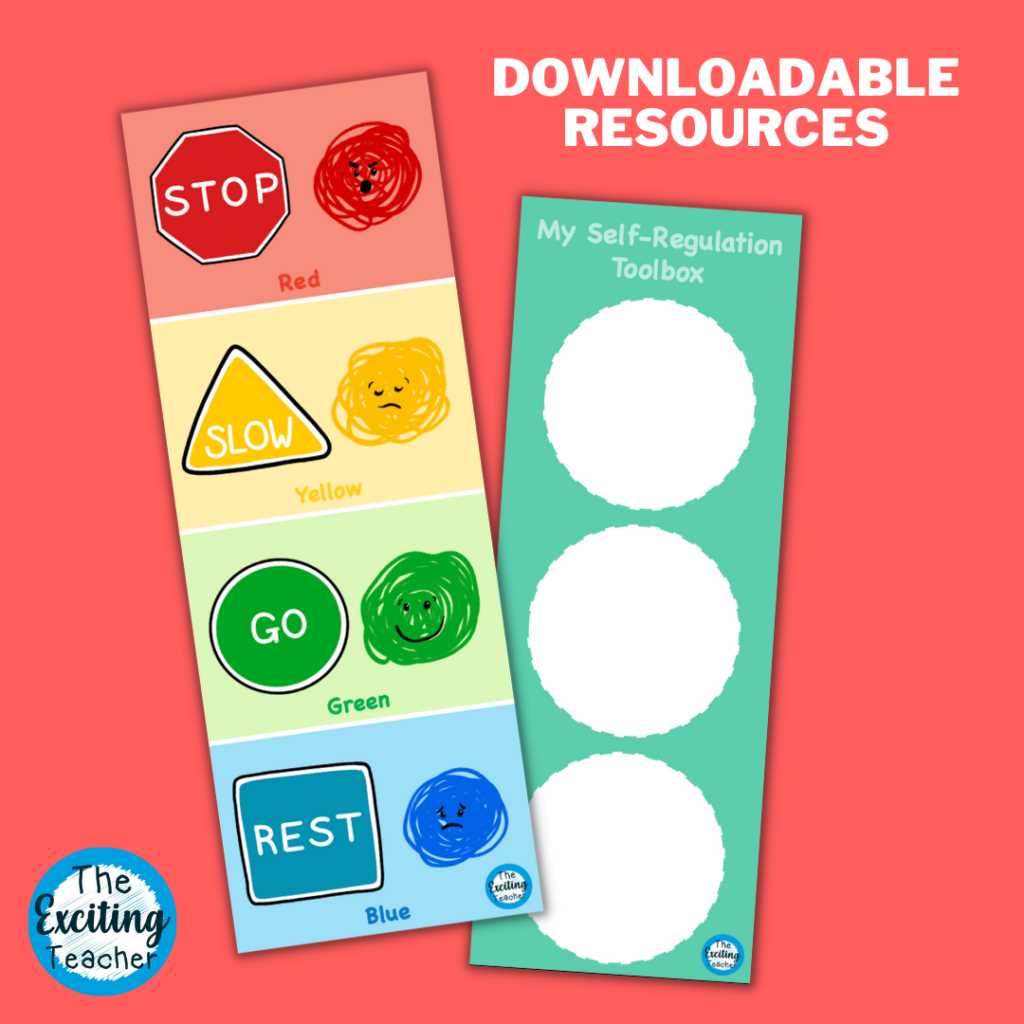zones of regulation printables zones of regulation printables