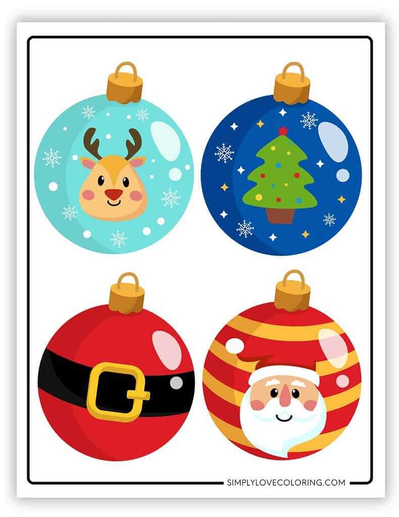 free printable christmas ornaments free printable christmas ornaments