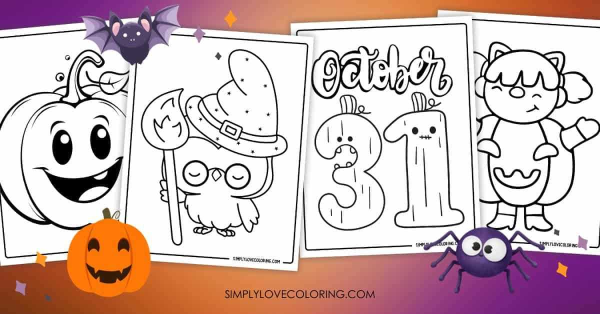 free printable halloween coloring pages for kindergarten