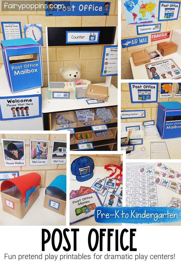 post office dramatic play printables free