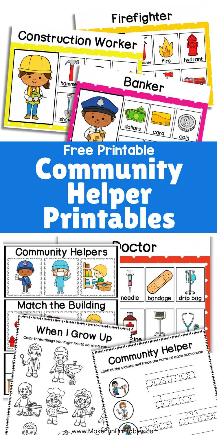 community helpers printable worksheets community helpers printable worksheets