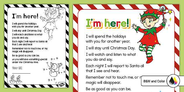 elf on the shelf special delivery printable