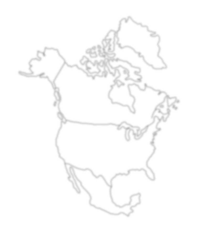 north america printable map