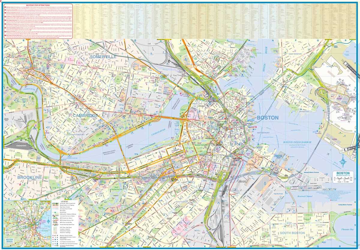 printable boston map printable boston map