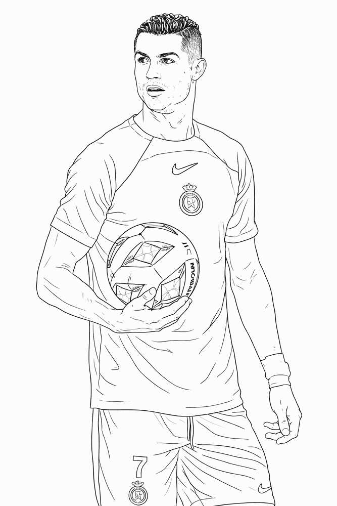 ronaldo printable coloring pages