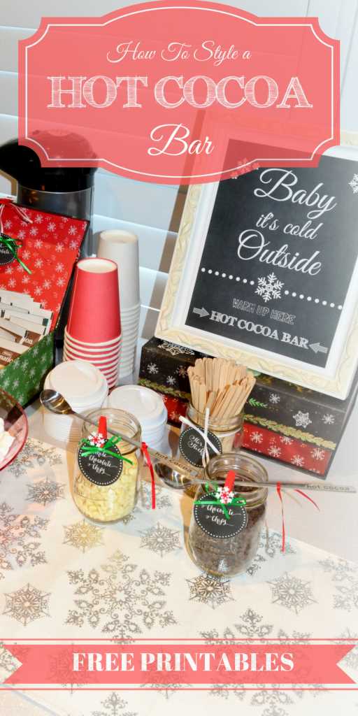 hot chocolate bar printables