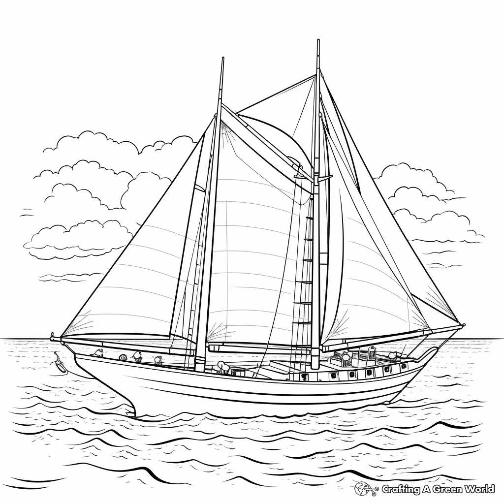 boat printable coloring pages