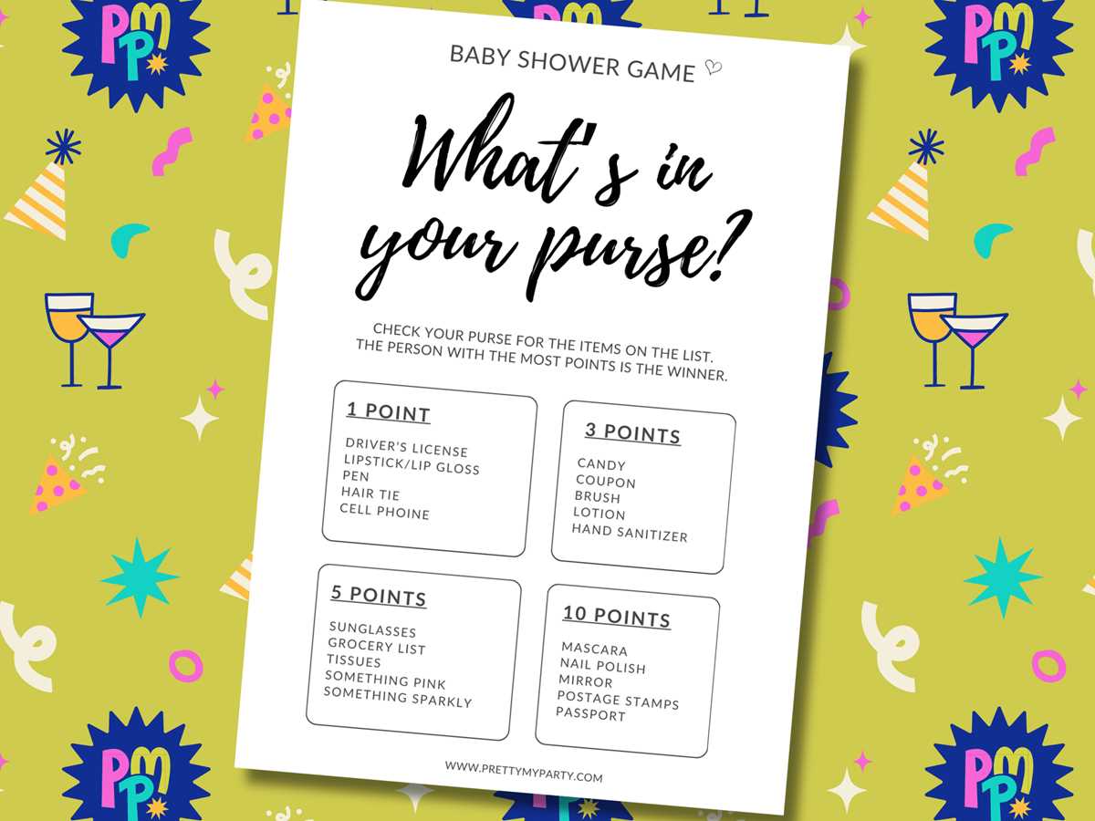 printable babyshower games