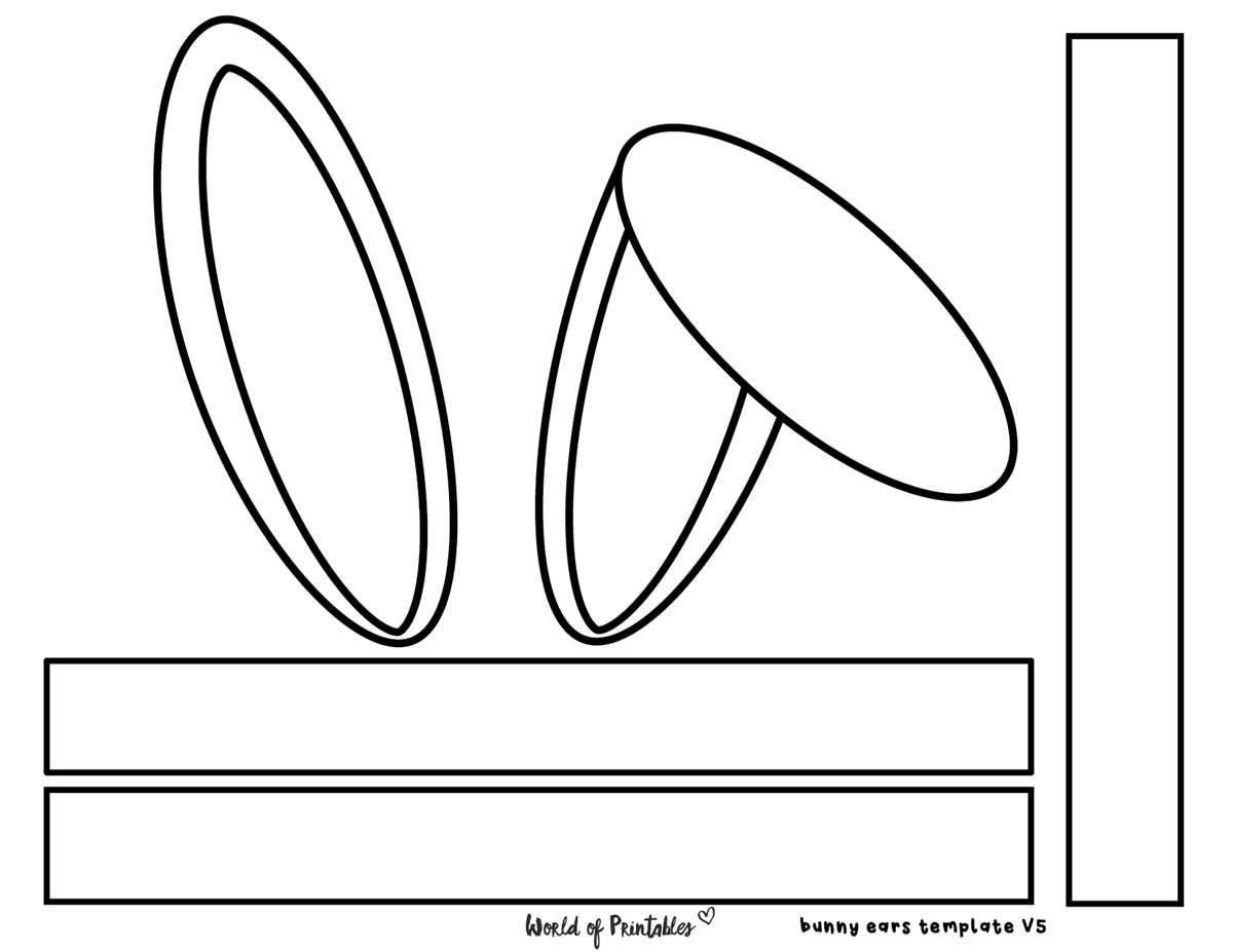 printable rabbit ears printable rabbit ears