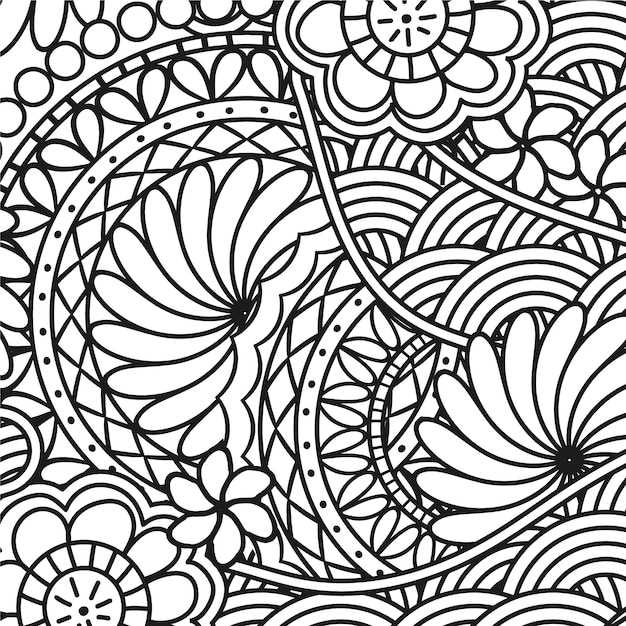 printable abstract coloring pages